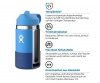 Kubek termiczny dla dzieci Hydro Flask Kids Straw Lid 355 ml paradise turkusowy